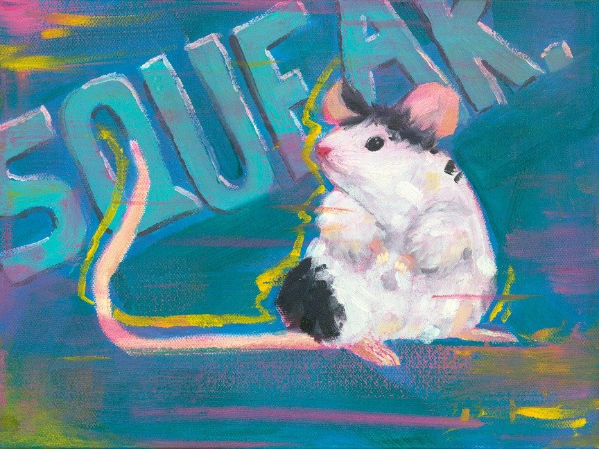 Scanned image of "Little Bumpkin", an original oil painting by Devon Regular