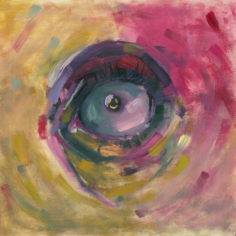 Scanned image of Be Happy, an original oil painting by Devon Regular