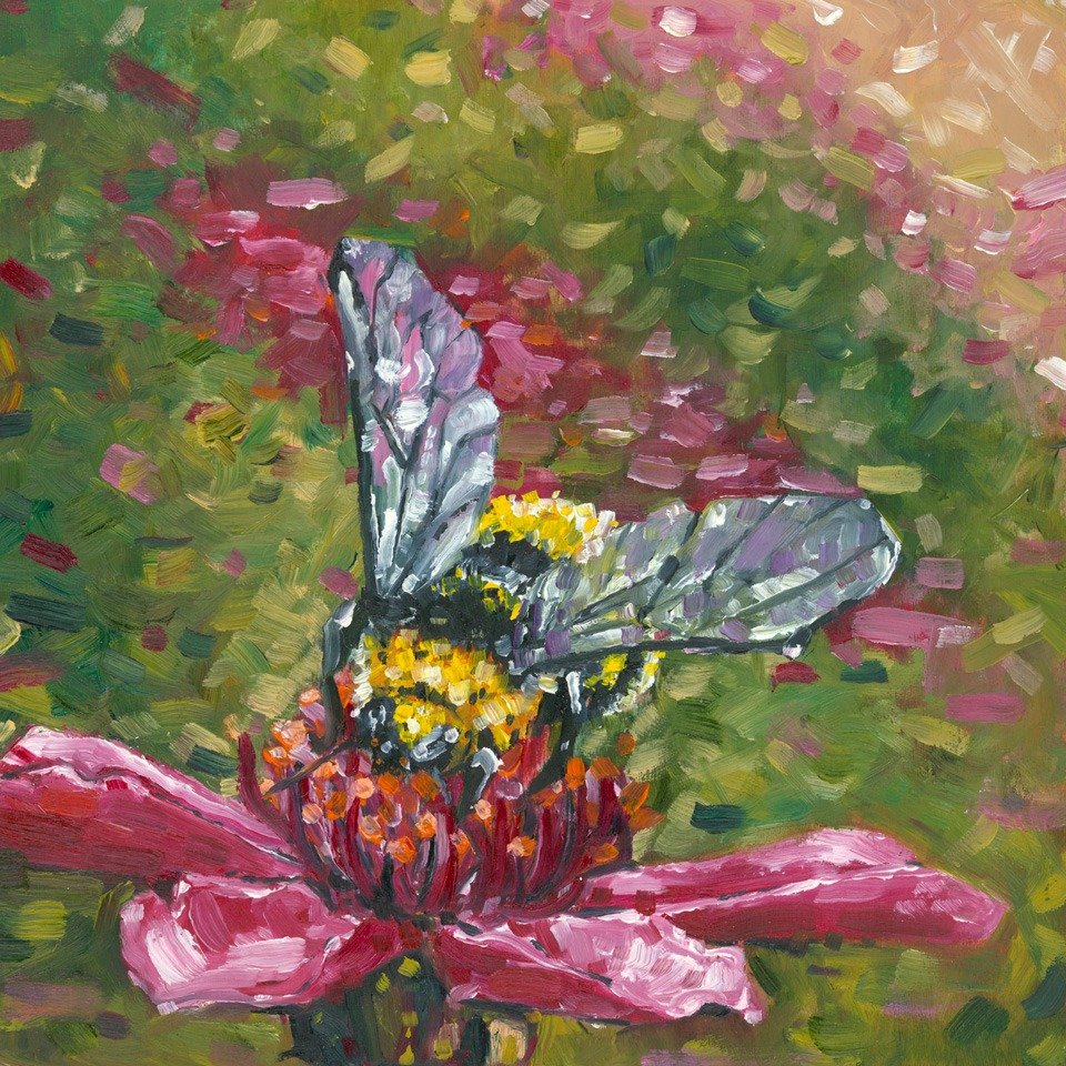 Scanned image of Sweet Honey, original oil painting by Devon Regular