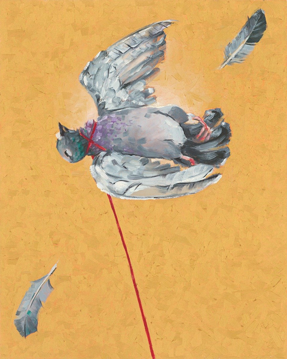 Scan of original oil painting "Ascension"